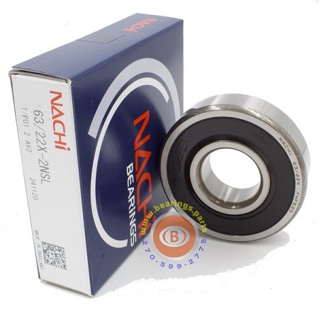 63/22-2RS Odd Size Ball Bearing 22x56x16mm Sealed - Nachi 